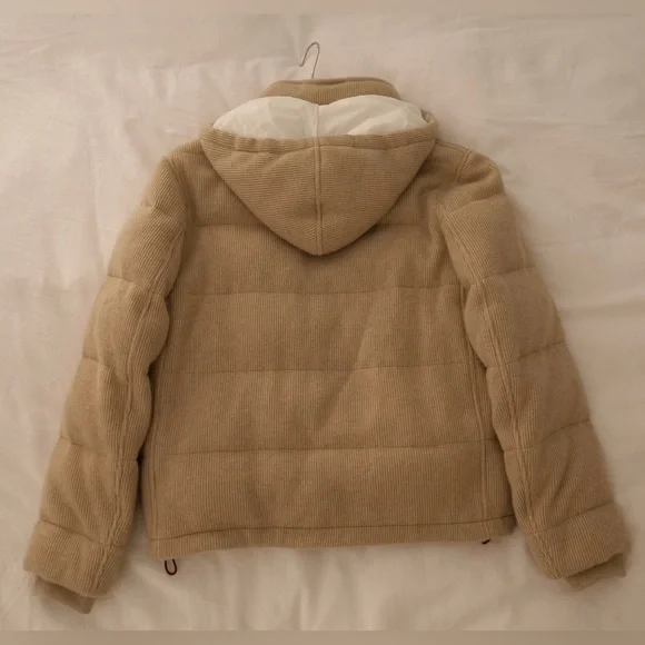 Brunello Cucinelli Cashmere Knit Down Jacket with detachable hood - Picture 7 of 11